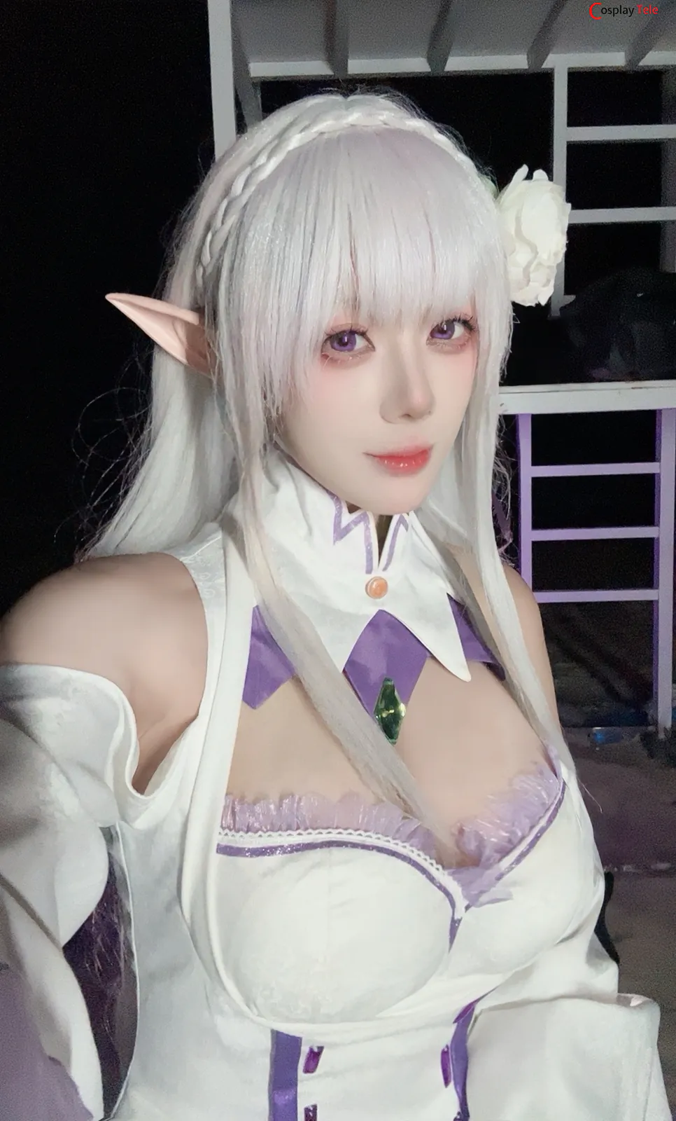 九言 (Jiu Yan) cosplay Emilia – Re:Zero “46 photos and 6 videos”